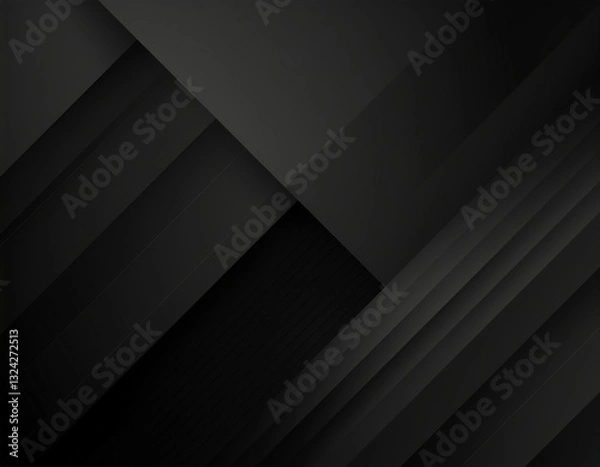 Fototapeta 黒とグレーのグラデーションと幾何学模様　背景