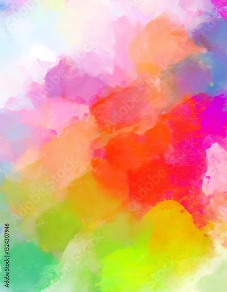 Fototapeta Colorful abstract background with mixing pastel colors creating a vibrant and joyful atmosphere