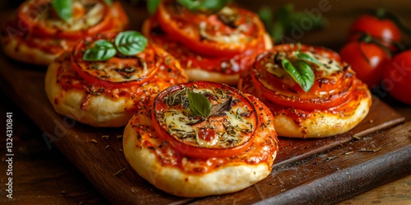 Obraz HOMEMADE MINI PIZZAS