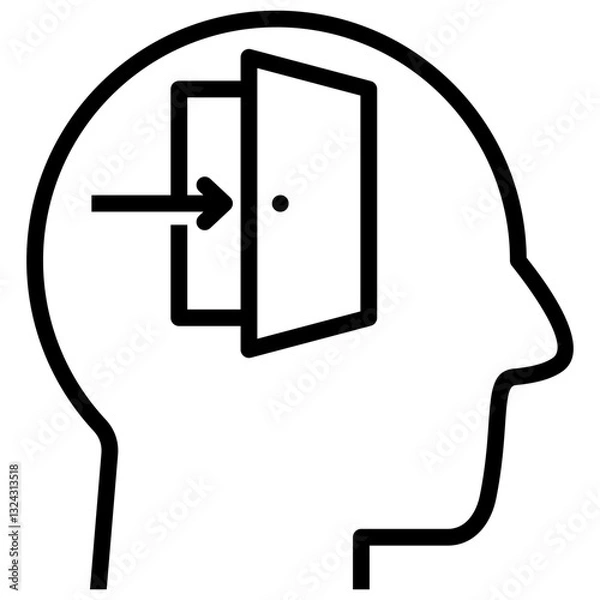 Fototapeta Open Minded Icon