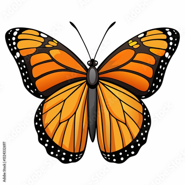 Fototapeta butterfly isolated on white background