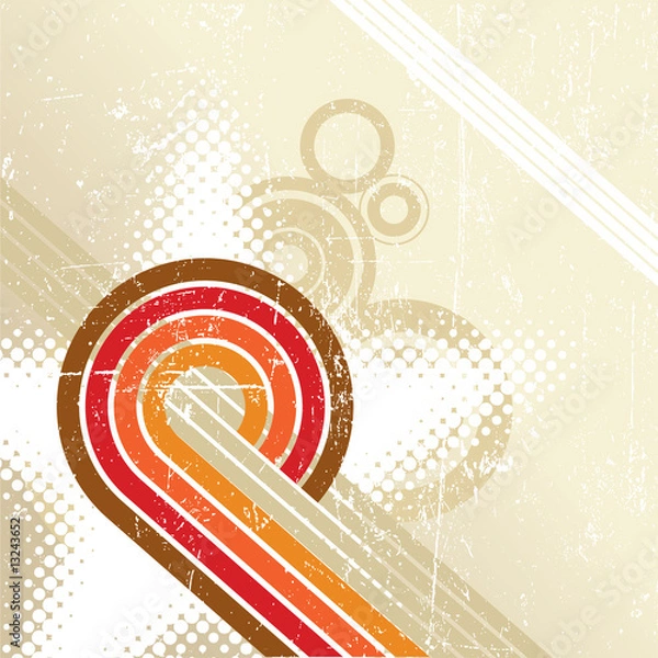 Obraz Abstract retro disco background.