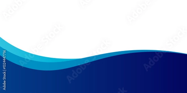 Fototapeta Curved Header and Footer Element. Vector EPS 10