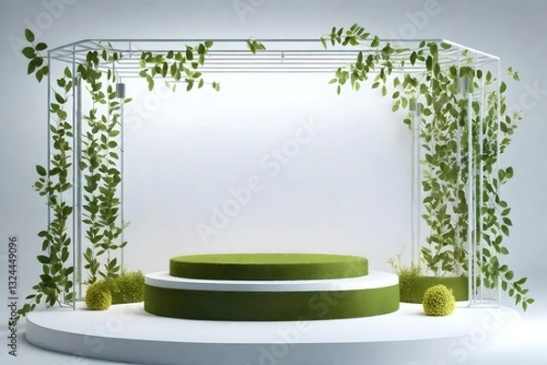 Fototapeta green grass frame