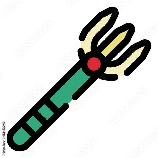Fototapeta gardening fork icon