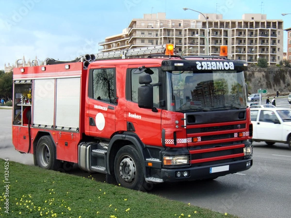 Obraz camion de bomberos
