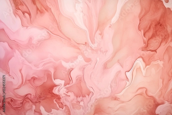Obraz Abstract peach Pink Watercolor Background, light pink, peach and white, water texture, fluid art, high resolution, highly detailed, spilled blue paint on white, abstract art