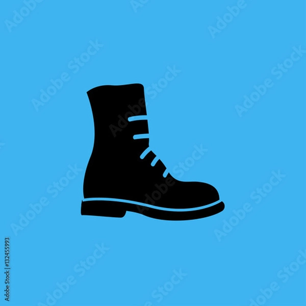Obraz boots icon. flat design