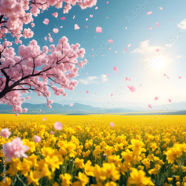 Obraz Spring Daisy Flower Field