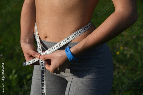 Fototapeta fit girl - sport