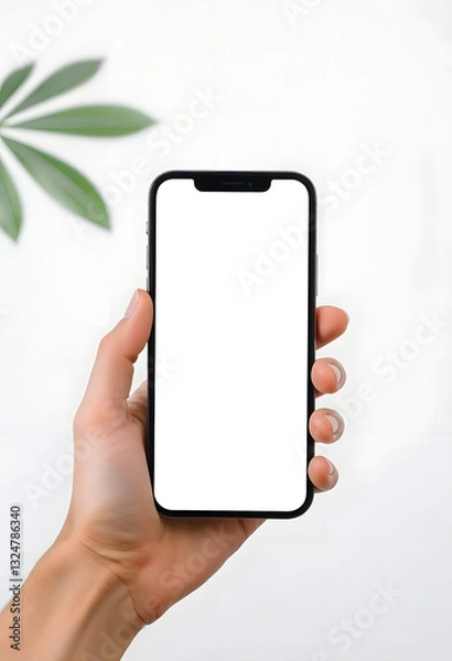 Obraz hand holding smartphone