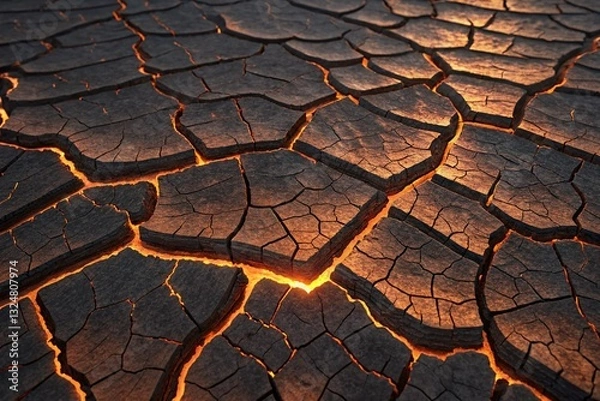 Obraz cracked earth background