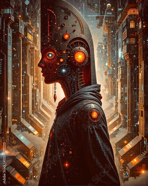 Obraz Artificial intelligence in cyberspace