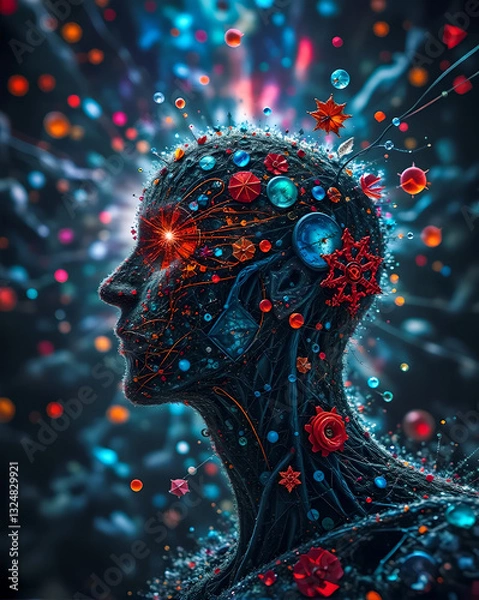 Obraz abstract human head