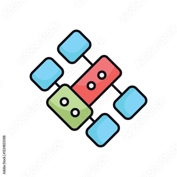 Obraz Space Telescope vector icon