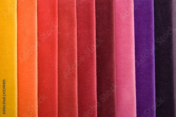 Obraz color raw of fabric