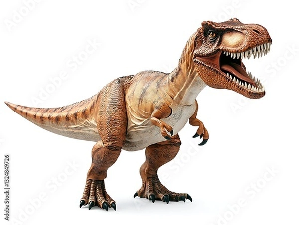 Fototapeta Roaring T-Rex for white background.