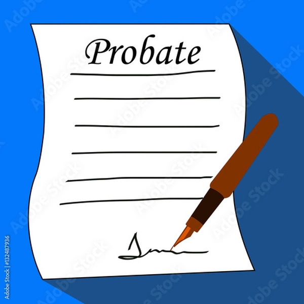 Fototapeta Probate Document Signed