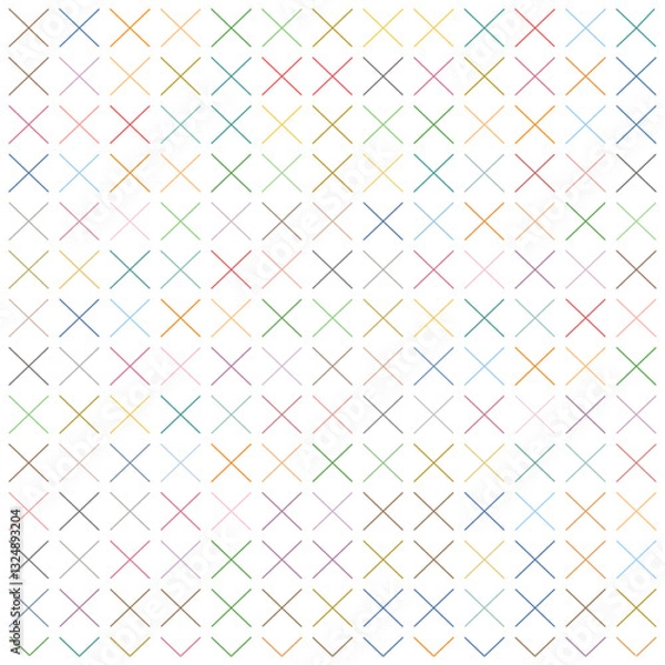 Obraz Abstract gemetric pattern with colored elements