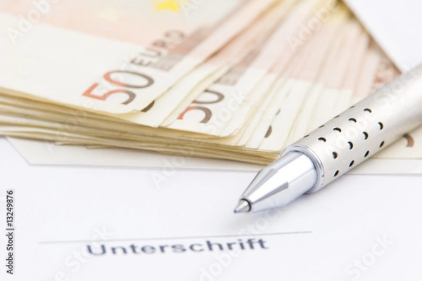 Obraz Vertrag unterschriftsbereit