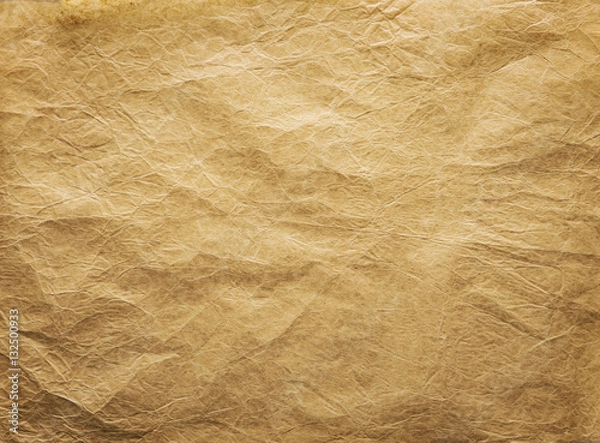 Obraz Old Wrinkled Paper Background, Papers Folds Wrinkles Texture