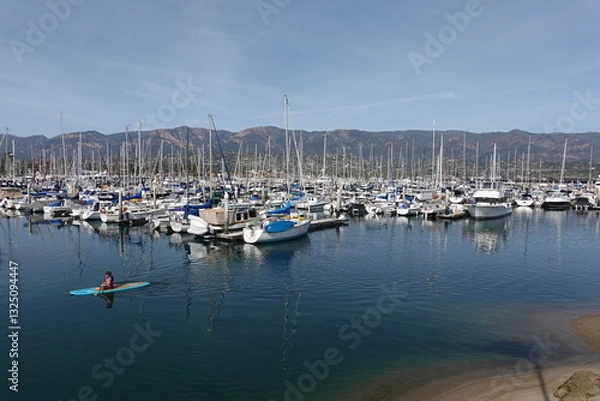 Obraz Santa Barbara, CA - Gorgeous Harbor Views