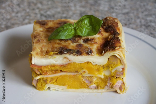 Obraz Kürbislasagne