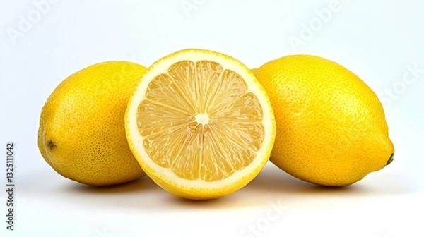 Fototapeta lemons - isolated white background