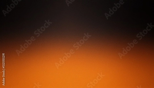 Fototapeta orange and black grainy abstract gradient background