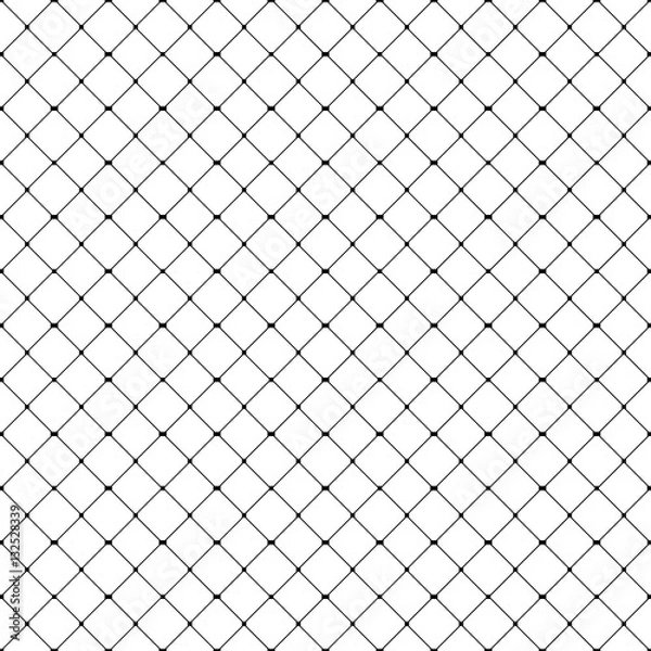 Obraz Seamless fishnet pattern. Seamfree vector chain link background wallpaper.