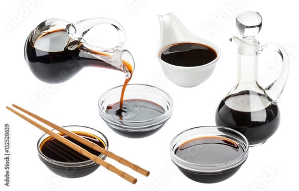 Obraz Sos sojowy na białym