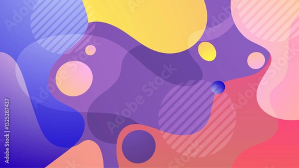 Fototapeta Abstract Blob Colorful Gradient Background_Abstract Blob Colorful Gradient Background-8