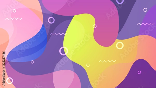 Fototapeta Abstract Blob Colorful Gradient Background_Abstract Blob Colorful Gradient Background-12