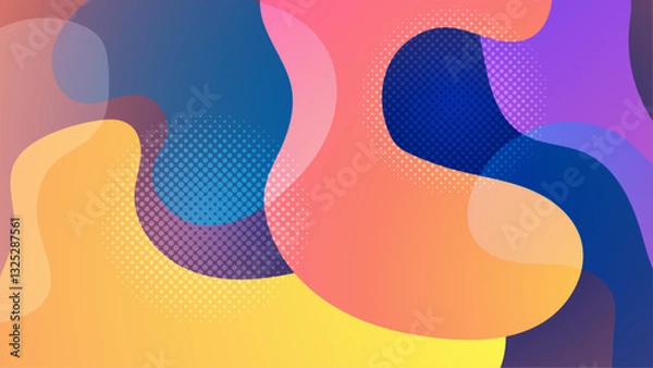 Fototapeta Abstract Blob Colorful Gradient Background_Abstract Blob Colorful Gradient Background-16