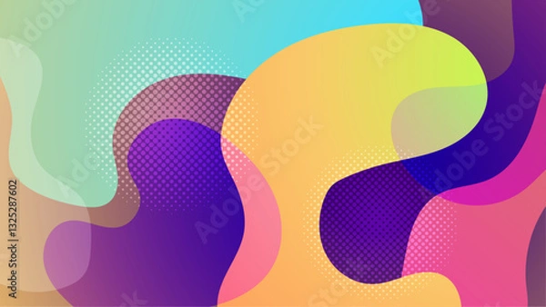 Fototapeta Abstract Blob Colorful Gradient Background_Abstract Blob Colorful Gradient Background-17