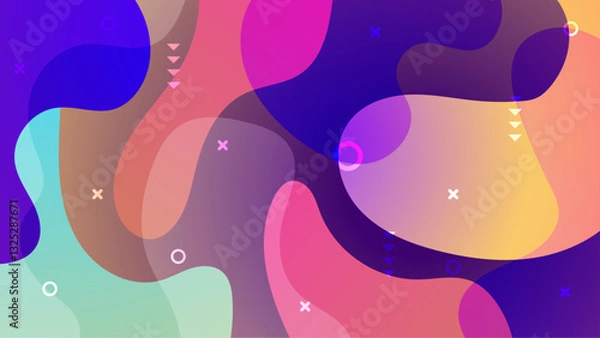 Fototapeta Abstract Blob Colorful Gradient Background_Abstract Blob Colorful Gradient Background-23