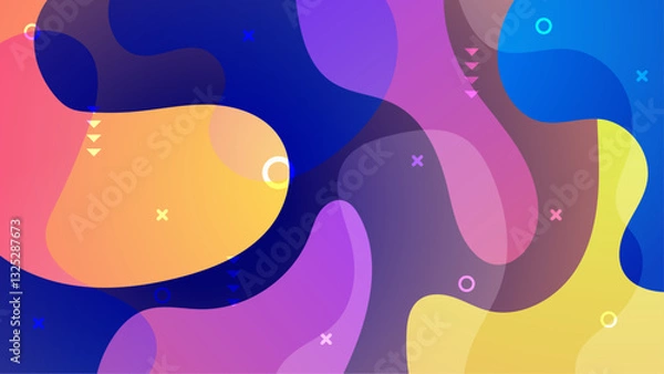 Fototapeta Abstract Blob Colorful Gradient Background_Abstract Blob Colorful Gradient Background-24