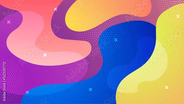 Obraz Abstract Blob Colorful Gradient Background_Abstract Blob Colorful Gradient Background-27