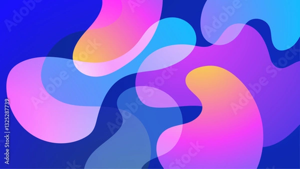 Fototapeta Abstract Blob Colorful Gradient Background_Abstract Blob Colorful Gradient Background-31
