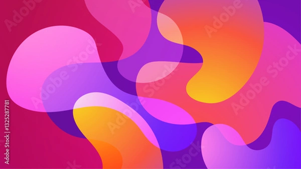 Fototapeta Abstract Blob Colorful Gradient Background_Abstract Blob Colorful Gradient Background-32