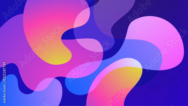 Fototapeta Abstract Blob Colorful Gradient Background_Abstract Blob Colorful Gradient Background-33