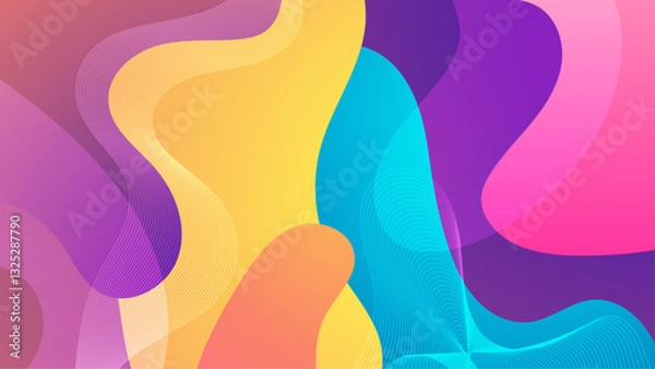 Fototapeta Abstract Blob Colorful Gradient Background_Abstract Blob Colorful Gradient Background-34