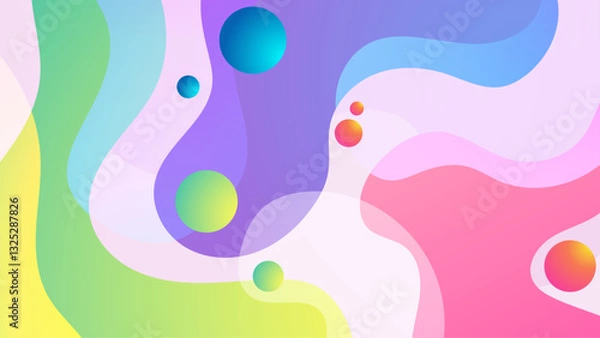 Fototapeta Abstract Blob Colorful Gradient Background_Abstract Blob Colorful Gradient Background-37
