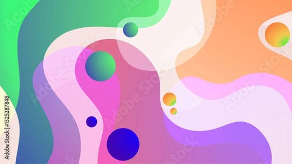 Fototapeta Abstract Blob Colorful Gradient Background_Abstract Blob Colorful Gradient Background-38