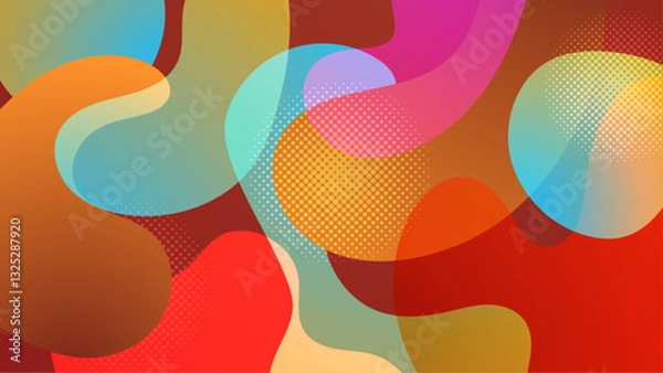 Fototapeta Abstract Blob Colorful Gradient Background_Abstract Blob Colorful Gradient Background-41