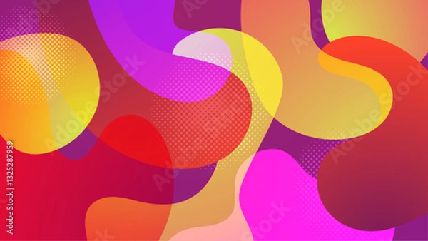 Obraz Abstract Blob Colorful Gradient Background_Abstract Blob Colorful Gradient Background-42