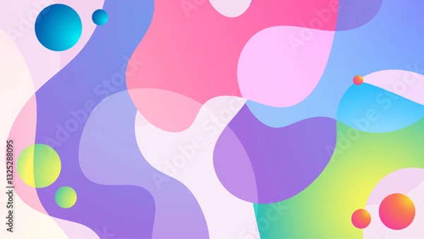 Fototapeta Abstract Blob Colorful Gradient Background_Abstract Blob Colorful Gradient Background-46