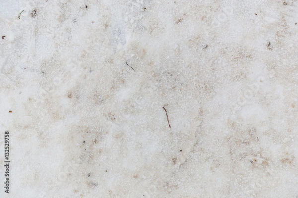 Obraz texture dirt snow covered ground close up