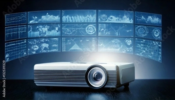 Fototapeta Projector displaying images