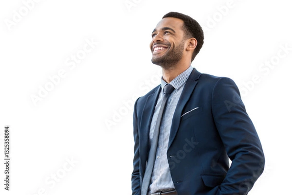 Fototapeta businessman smiling at the camera